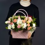 Нежная композиция в сумочке