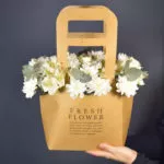 Композиция в крафтовой сумочке White