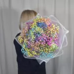 Букет из гипсофилы в упаковке