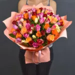 101 разноцветная роза Кения