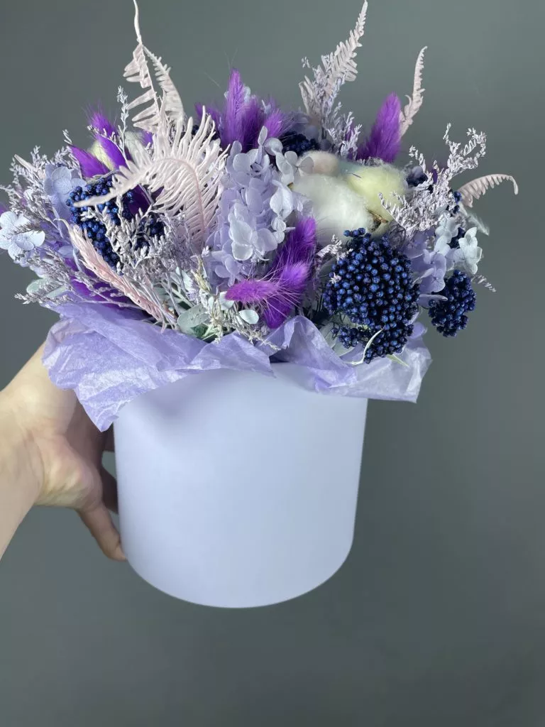 Композиция с сухоцветами Violet