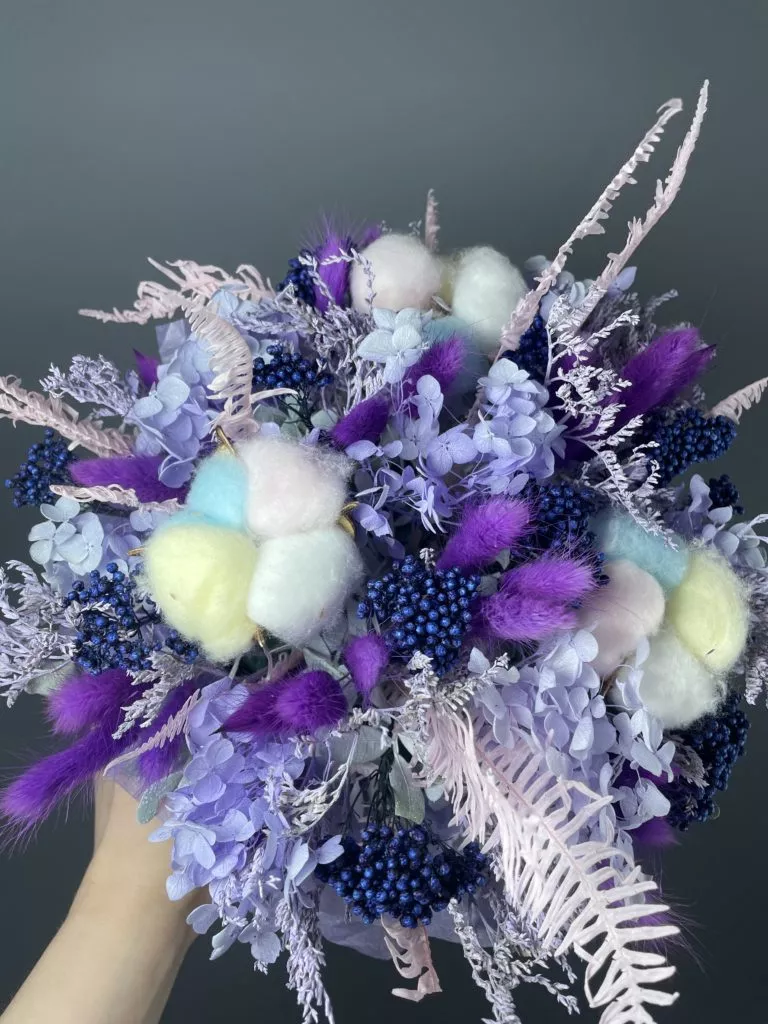 Композиция с сухоцветами Violet