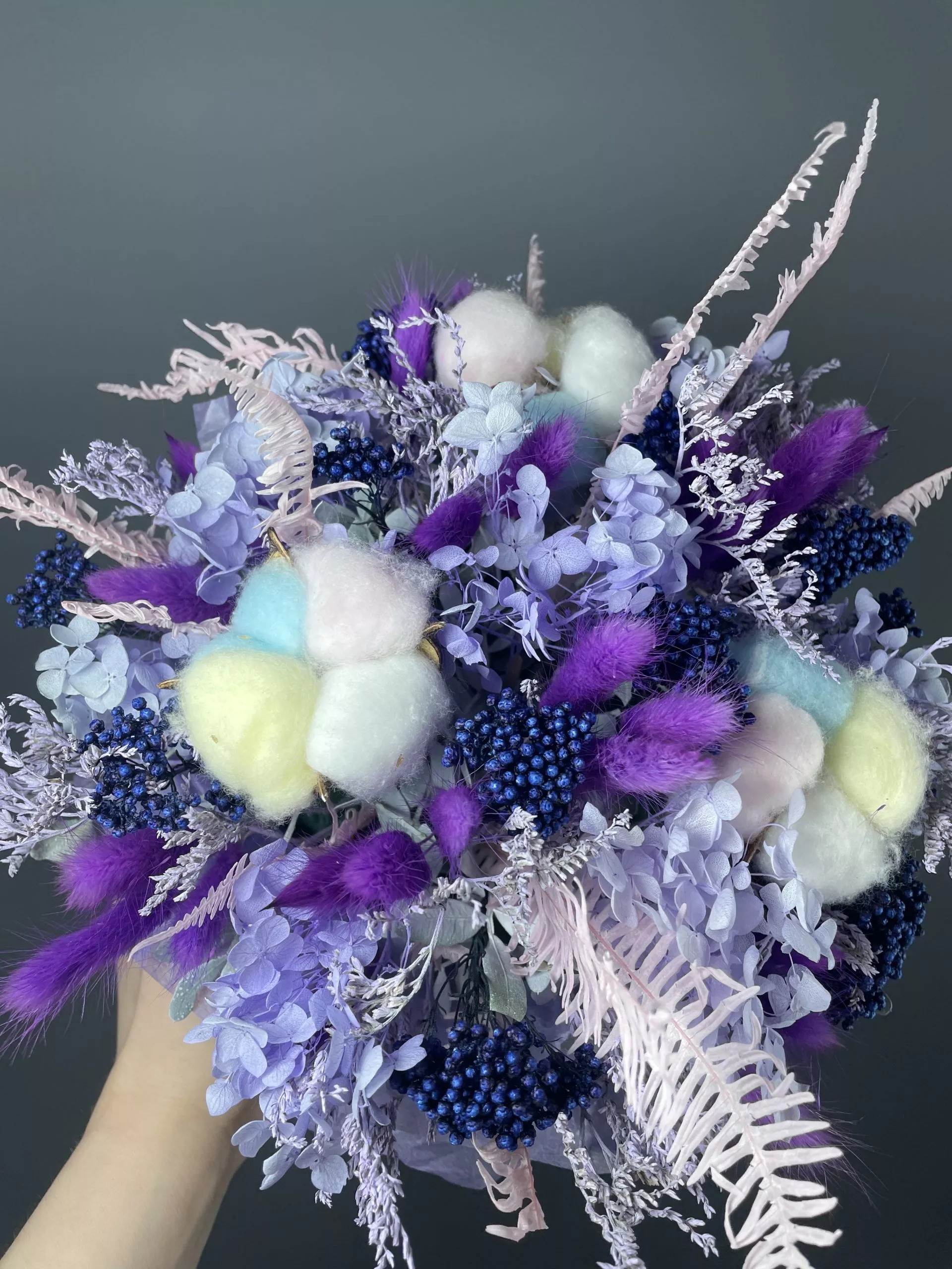 Композиция с сухоцветами Violet