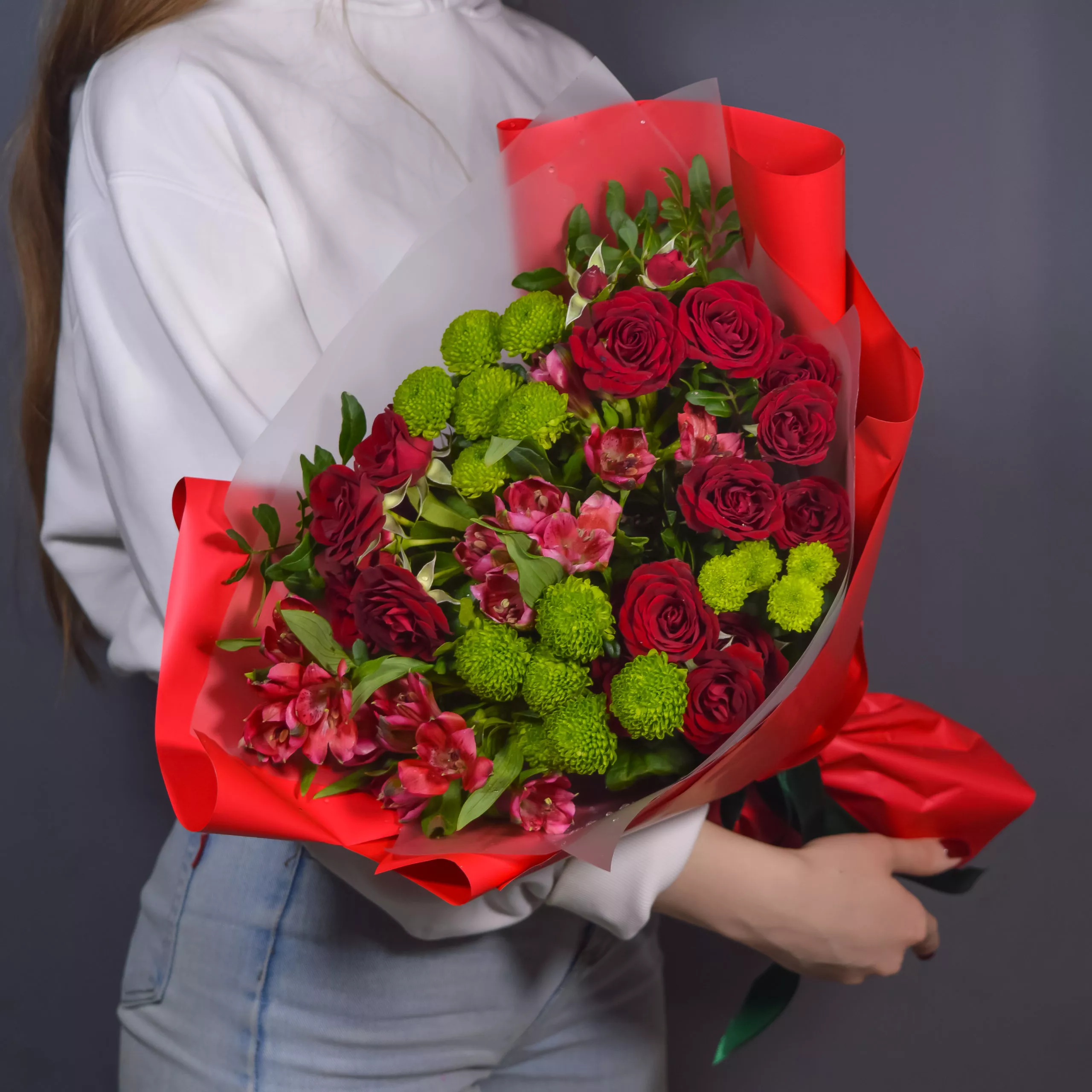 Яркий Букет Love размер М